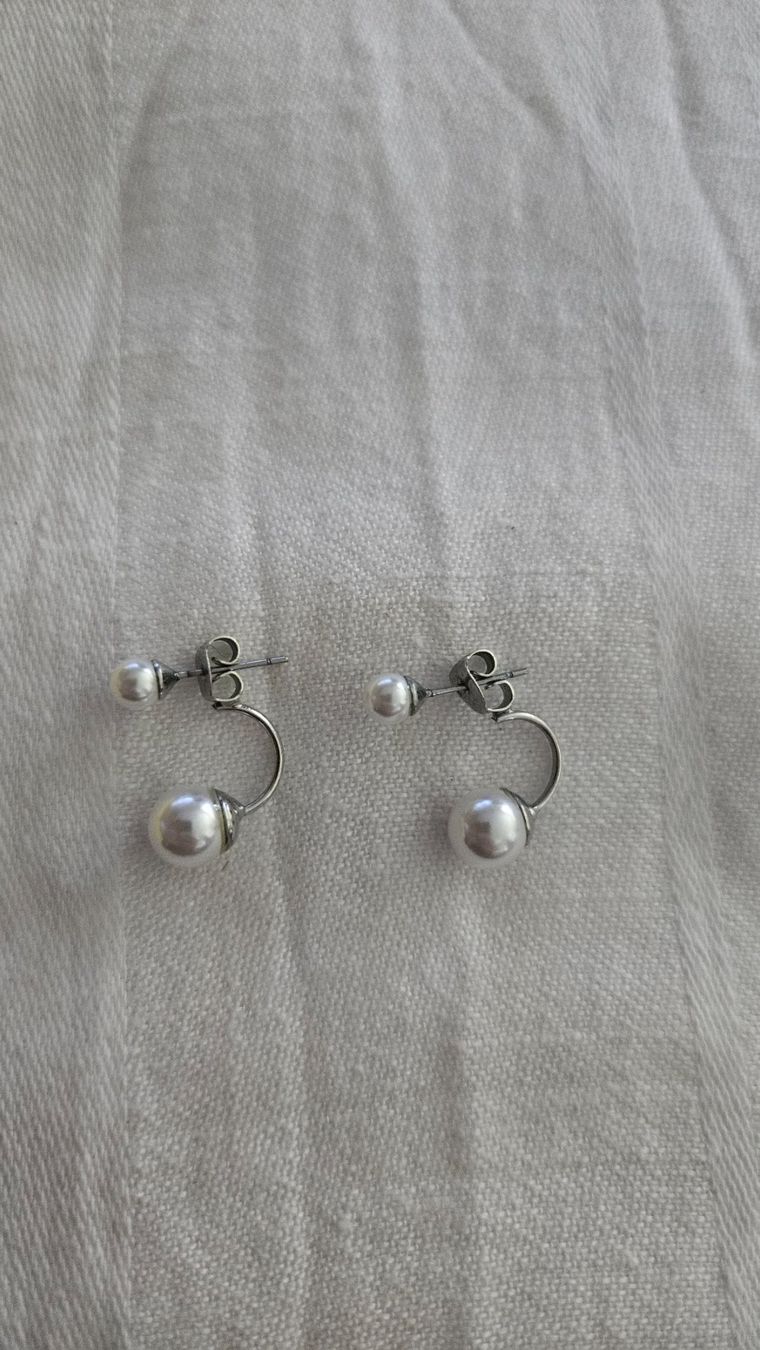 Boucles d'oreille: Orecchini con perle – D'occasion à Melano par H-Sara