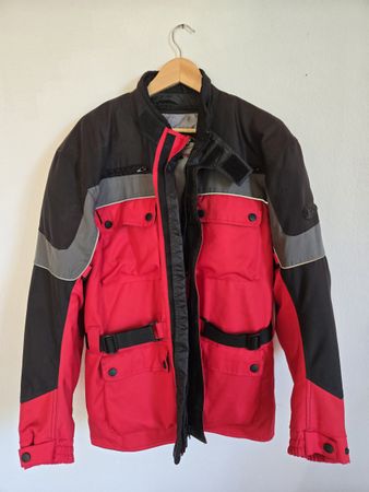 BiLT Veste Moto Textile - Rouge/Noir - Taille WS - Touring/A