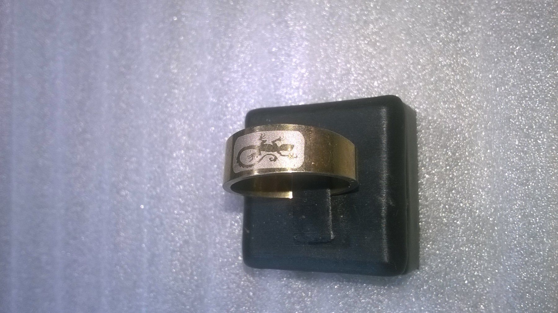 Bagues: ring edelsthal,,mit ein eideckse,,vergoldet – Neuf (Voir description) à Basel par bijoutrie_4 2