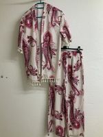 Schlafanzug Zweiteiler Kurzarm Grösse M Paisley neu