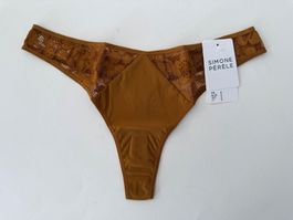 SIMONE PÉRÈLE, String, Grösse 2 (38), Farbe Goldbraun