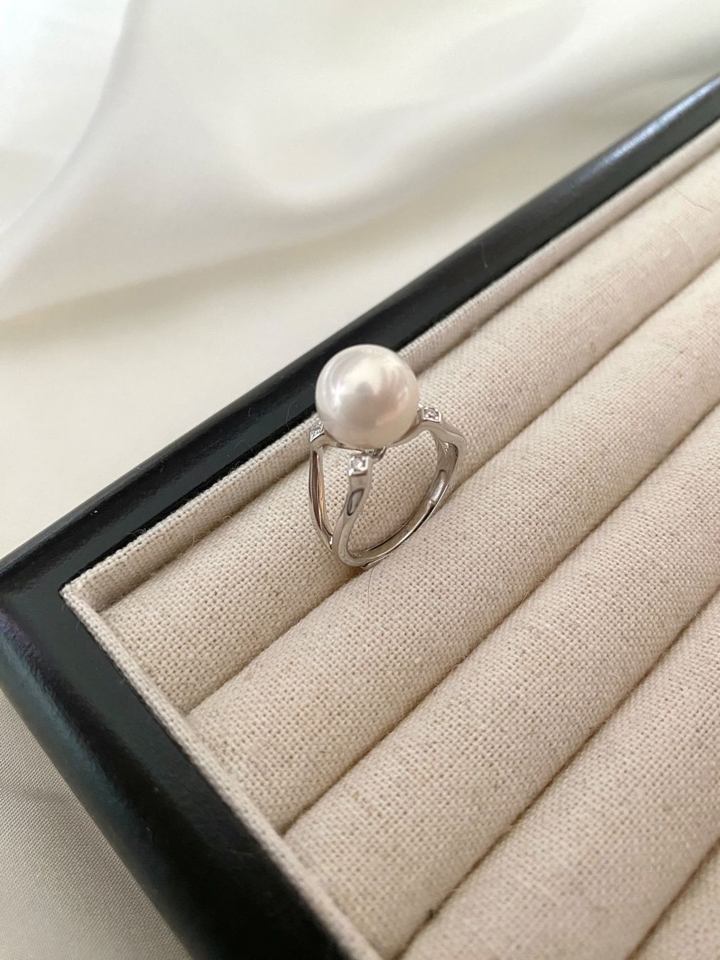 Anelli: 10.5 mm Süsswasser Perle Ring – Nuovo e nell'imballaggio originale da Sarnen venduto da yingsperlen 1