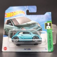 Hot Wheels 2023 Fiat 500e Bleu– HW Green Speed