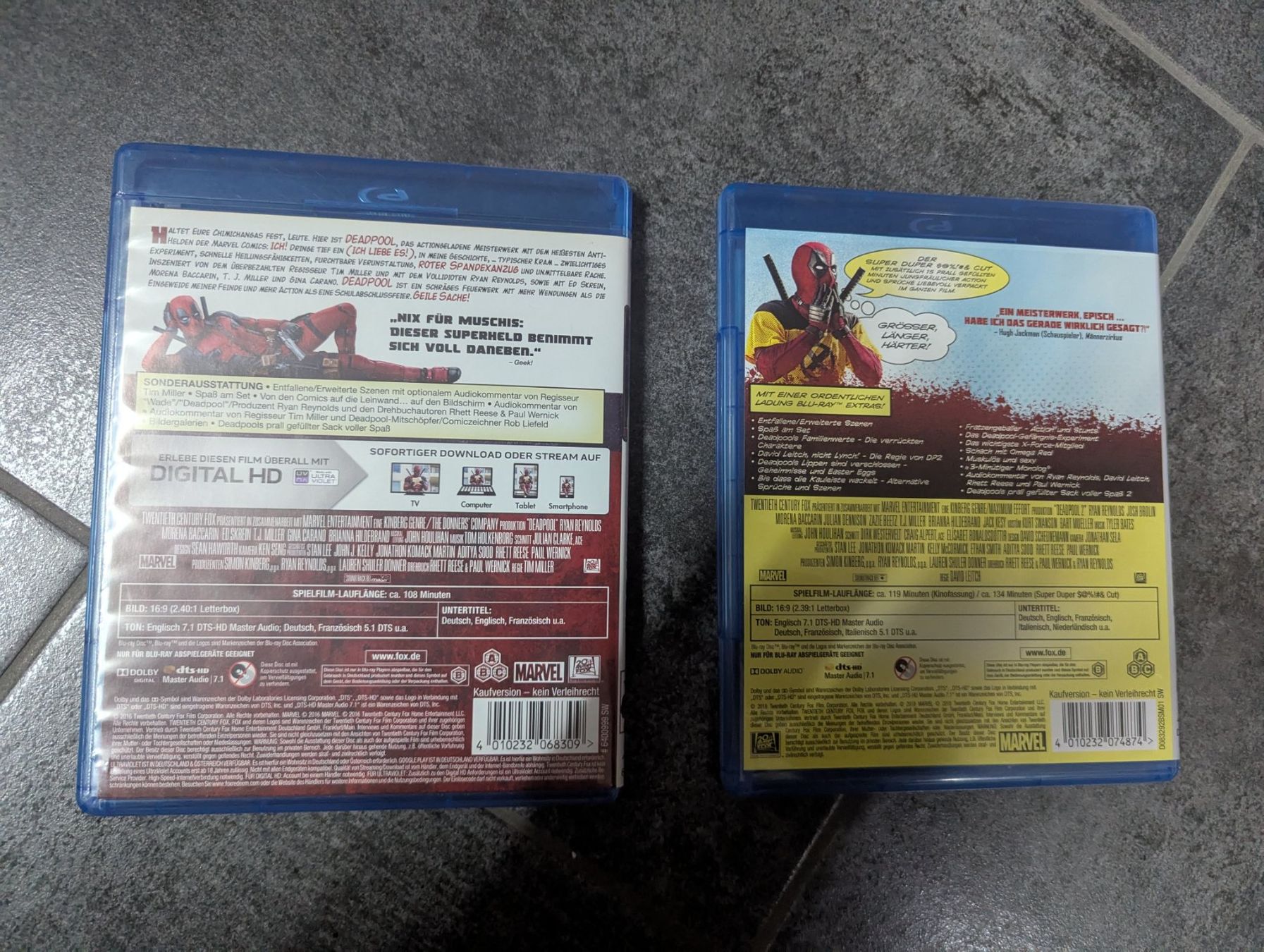 Alle DVDs: Deadpool 1&2 Blu-ray – Gebraucht aus Wanzwil von TinuMeyer 1
