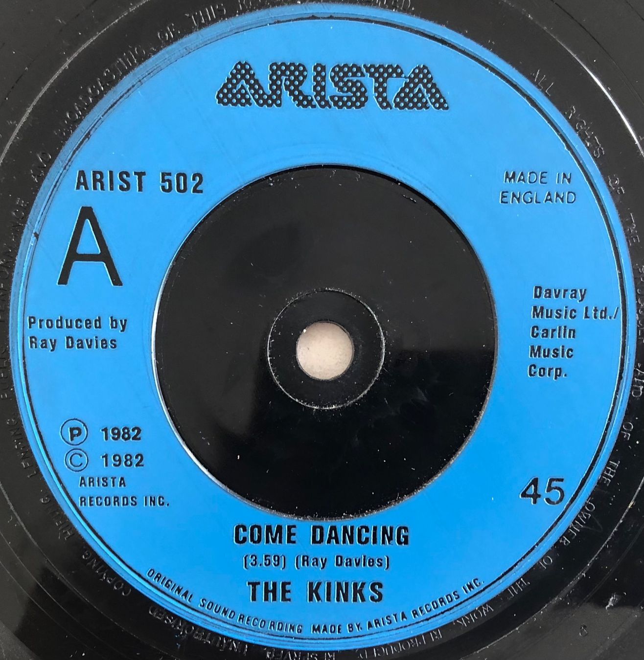 Dischi in vinile: THE KINKS - COME DANCING – Usato da Poliez-Pittet venduto da Newtown-Records 2