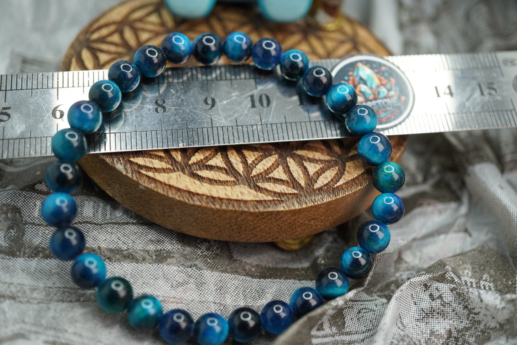Minerali & Pietre curative: Tigerauge Blau  6mm    Armband      elastisches   Ab 1.- – Nuovo e nell'imballaggio originale da Eschenbach SG venduto da topstone 1
