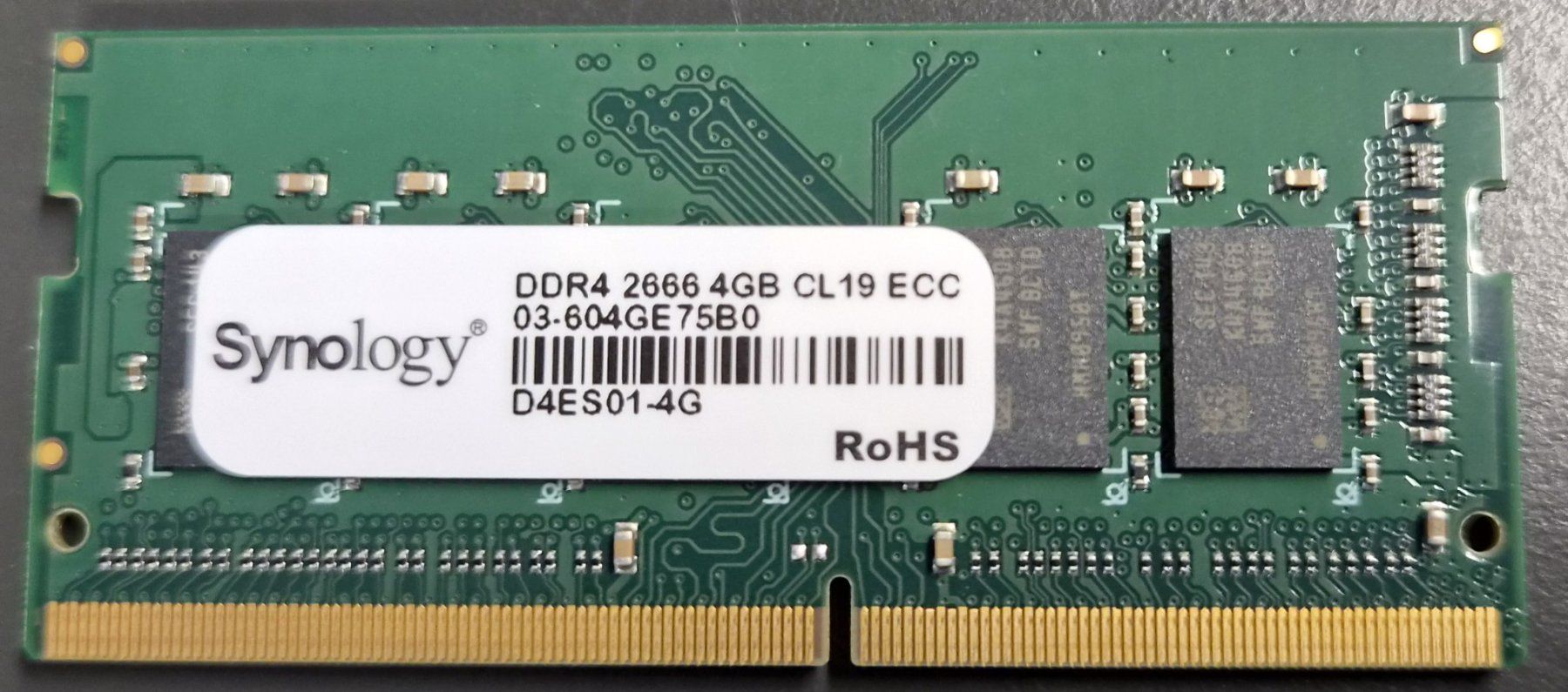 Memoria / RAM: Synology DDR4 2666 4GB CL19 ECC – Usato da Schlossrued venduto da DPS44