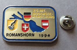 PIN, SCHWEIZ BODENSEE WANDERUNG ROMANSHORN 1994 WAPPEN