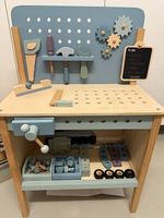 Werkbank aus Holz, Blau  Little Dutch
