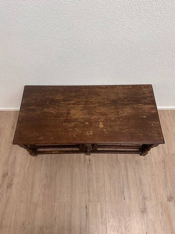 Set di tavolo e panche: Antik Gründerzeit Satztisch Set aus Eiche & Einschubtischen – Usato da Obernau venduto da Arche_Noah_Brocki 5