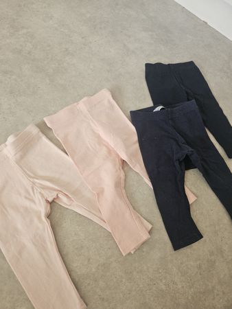 Lot de 4 leggings bébé, taille 68/74 cm