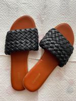 Damen Sandalen Graceland Gr 37 neu schwarz Pantoletten