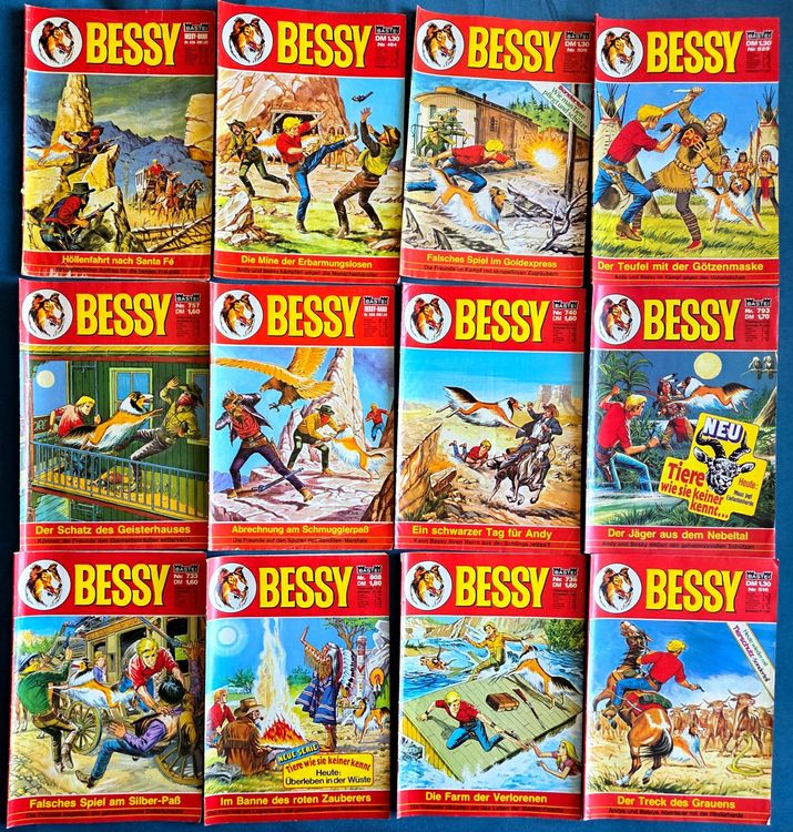 Bessy - Erst- und Zweitauflagen - 24 Comic-Hefte (s. Bild) (Gebraucht ...