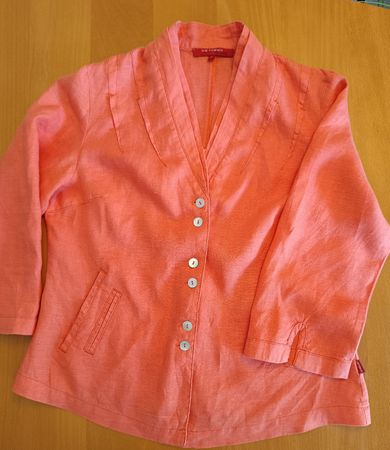 VETONO Leinen Damen Blazer Koralle Grösse 38 guter Zustand