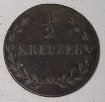 1/2 KREUZER / BADEN 1825