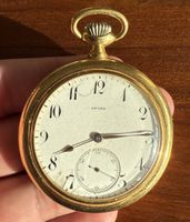 Antike, vintage Taschenuhr, Invar, rolled gold, ca.1920