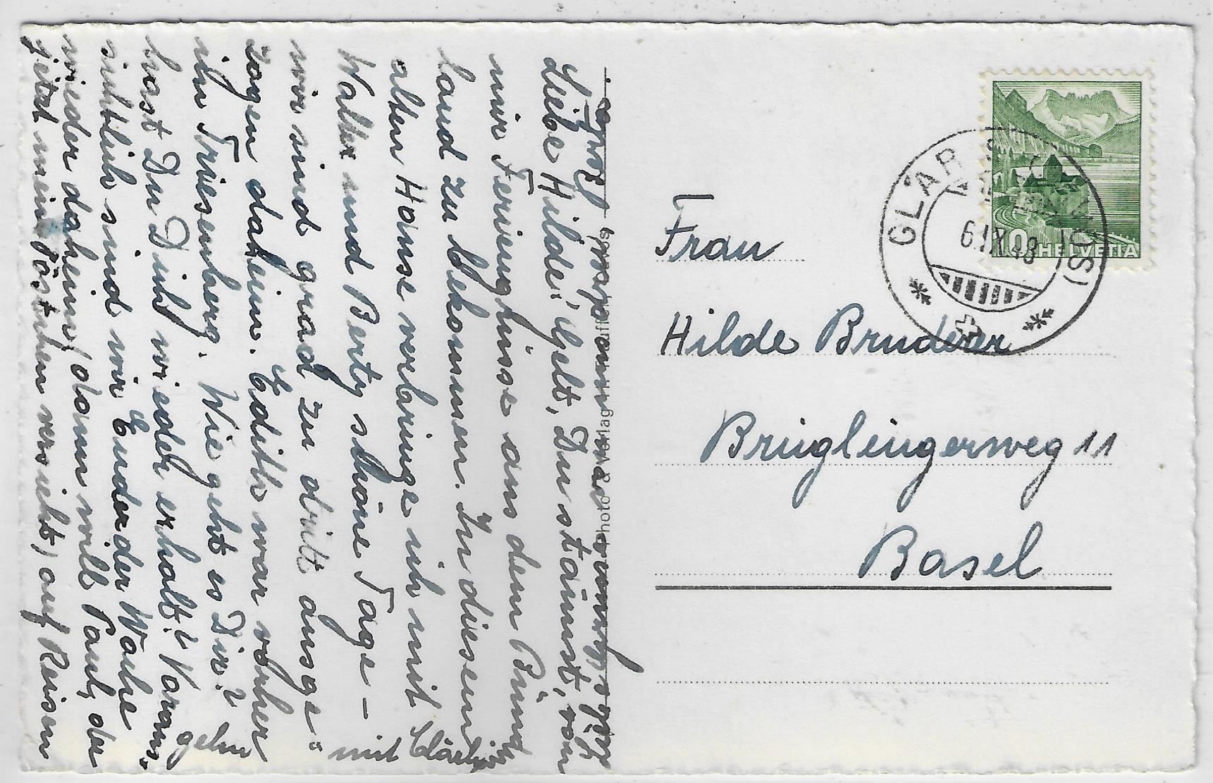 Cartoline postali: Altes Pfarrhaus in Davos-Glaris – Usato da Ettingen venduto da Kartenplanet 1