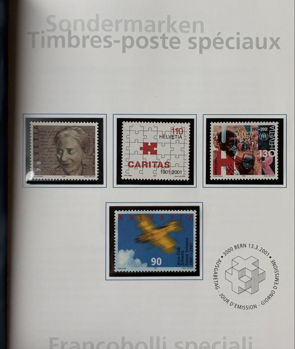 Tutti i francobolli: Jahrbuch 2001 postfrisch – Nuovo (secondo la descrizione) da Winterthur venduto da JayJays333 2