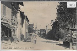Vallorbe - Rue de la Poste - animee