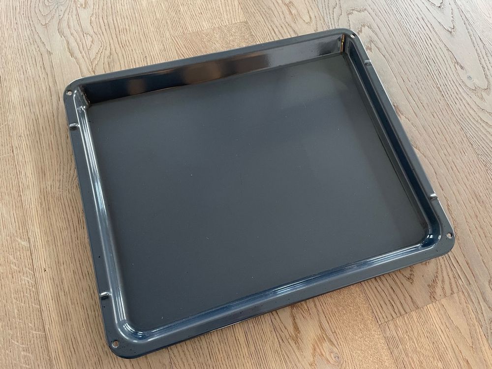 La Nordica Backblech 23x39cm - Schwarz Emailliert Für Rosetta Ofen