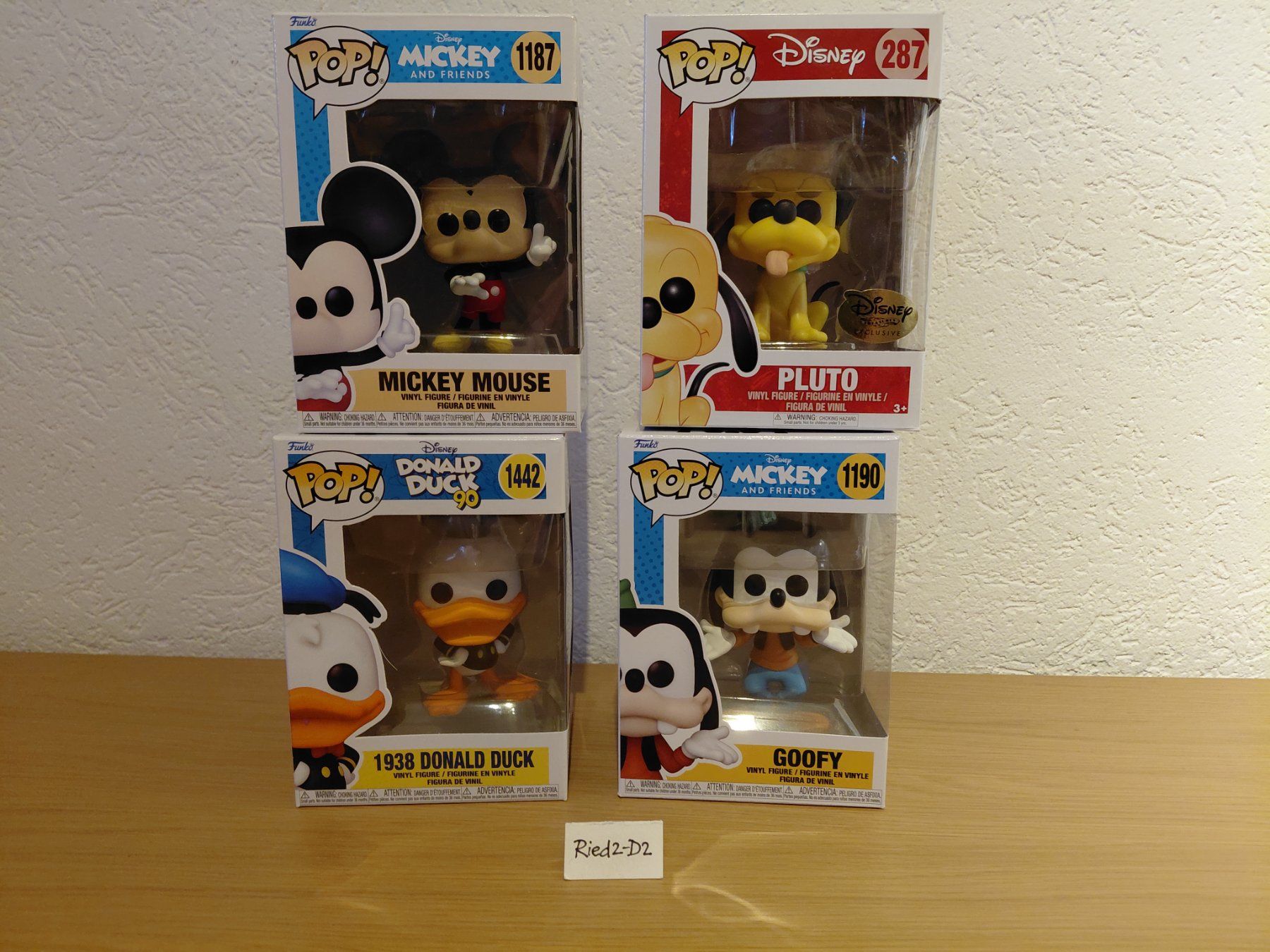 Funko Statuette: Funko Pop! Mickey Mouse, Donald Duck, Goofy, Pluto – Usato da La Chaux-de-Fonds venduto da Ried2-D2