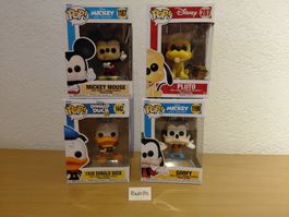 Funko Pop! Mickey Mouse, Donald Duck, Goofy, Pluto