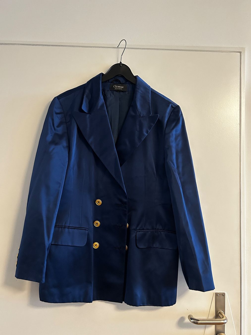 Giacche: Vintage Clement Esquisite Blazer Gr L Blau Elegant – Usato da Regensdorf venduto da Spyke55 1