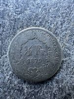 1/2 Frankenmünze 1879 aus 835er Silber