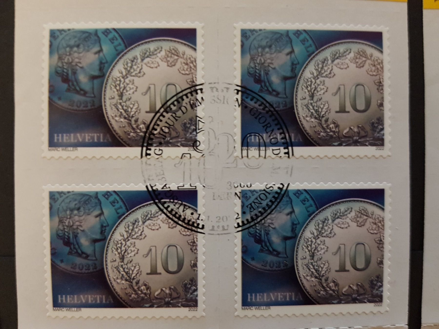 Tutti i francobolli: 5Rp. - 20Rp. Bogen mit 1.Tagsstempel! – Nuovo (secondo la descrizione) da Luzern venduto da Iorek_Byrnison 2