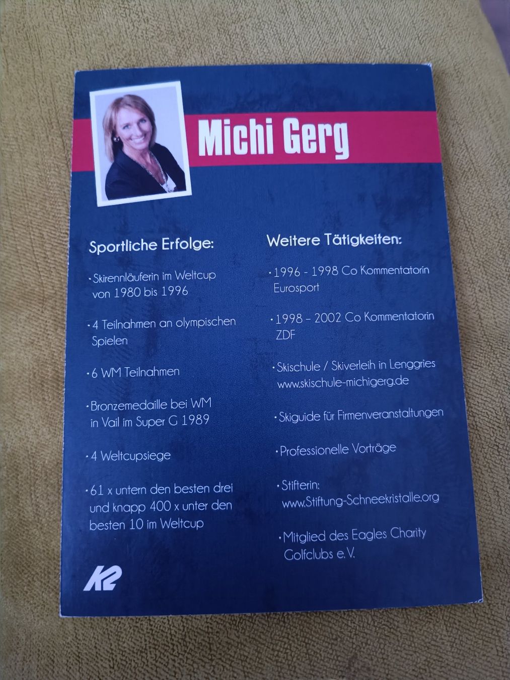 Autogramme: Michi Gerg – Gebraucht aus Menziken von Artographs 1