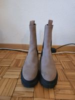 Tamaris Chelsea Boots, Gr. 41, beige, Wildleder