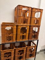 8 Kunststoff Flaschenkästen braun gebrauchter Zustand