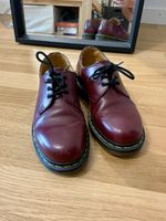 Dr. Martens 1461 Bordeaux Red Smooth Leather Shoes EU 38