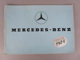 Original Mercedes 170-V Broschüre
