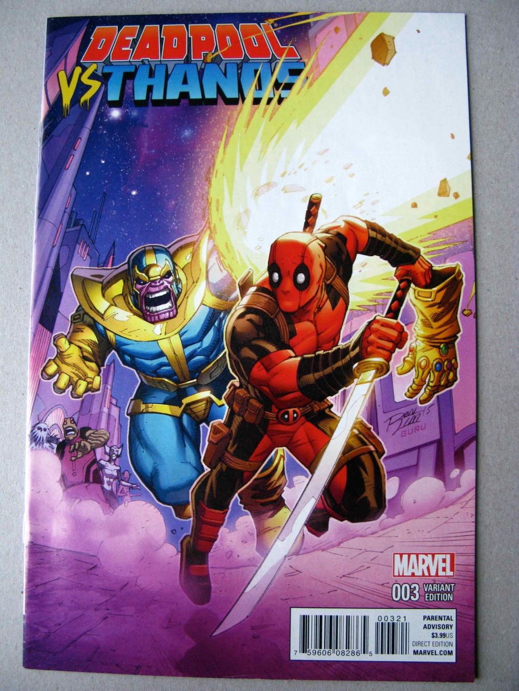 Fumetti: Deadpool vs Thanos 3   VARIANT  Marvel Comics 2015 – Usato da Samstagern venduto da Betscha