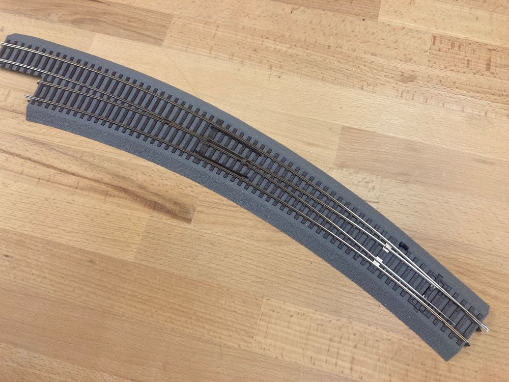Roco 32401 Aiguillage droit à gauche 104.2mm électrique, HOe