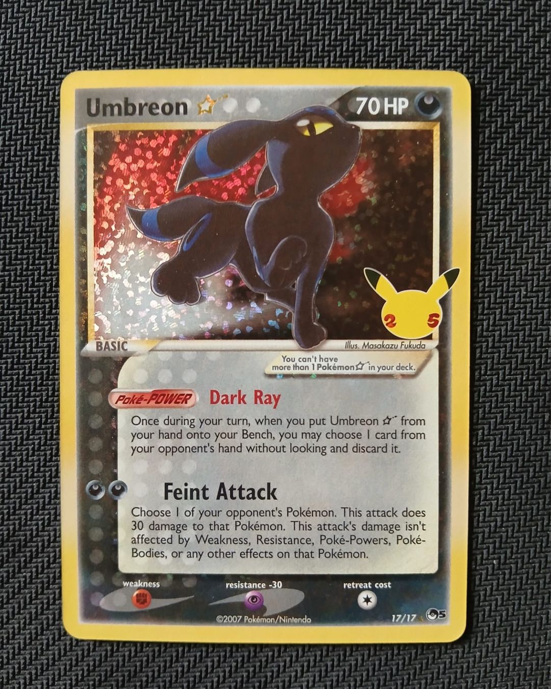 Pokémon Carte collezionabili: Umbreon Star - 17/17 - EN – Nuovo (secondo la descrizione) da Le Mont-sur-Lausanne venduto da Sofood