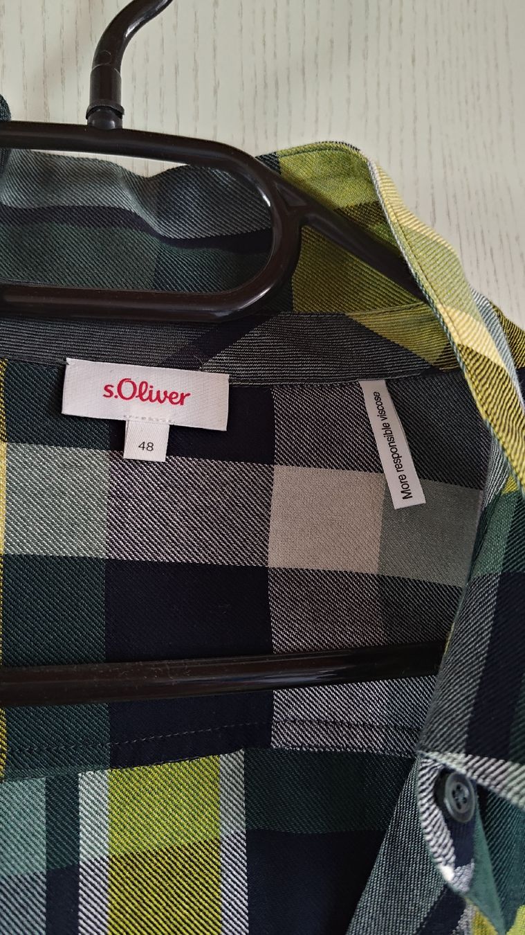 S.Oliver Camicette: Flanellbluse S'Oliver Oversized Gr. 48 – Nuovo (secondo la descrizione) da Illnau venduto da Sefan 1