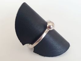 Ring 925 Silber Kugel Design Gr 17,8 mm
