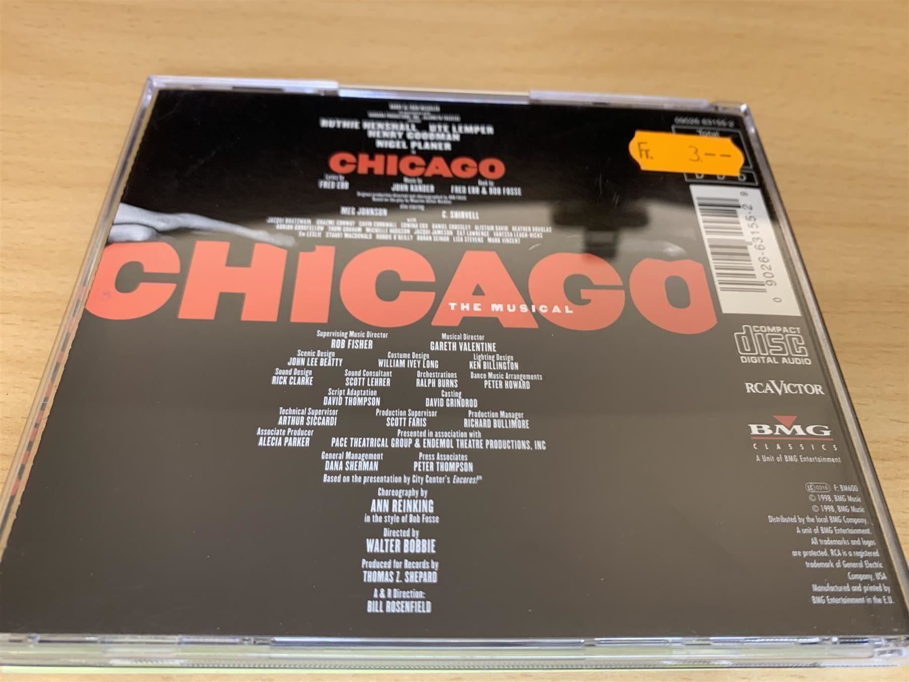 CDs: Chicago The Musical – Gebraucht aus Rikon im Tösstal von Alpenmutz 1