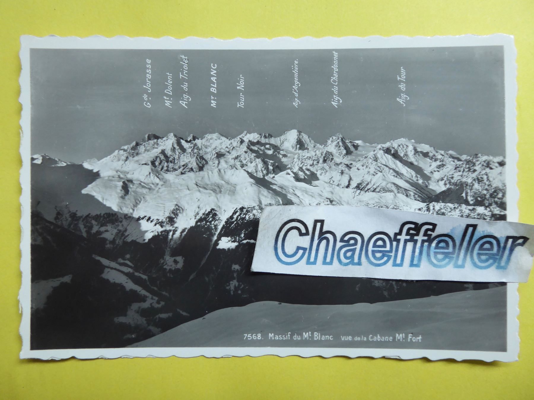 Ansichtskarten: Massif du Mt. Blanc – Neu (gemäss Beschreibung) aus Zürich von Chaeffeler