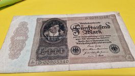 Seltene 5000 Mark Banknote, 1922, Inflationszeit Sammlerstüc