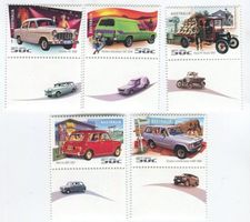 Briefmarken "Morris 850, Toyota Land Cruiser". Australien.