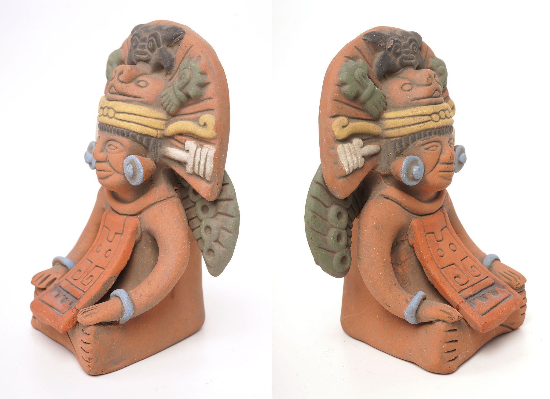 Figuren: Keramikfigur Maya Gottheit aus Mexiko – Gebraucht aus Buochs von chicco64 7
