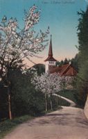 Caux L'église Catholique 1914 (Timbres de Nederland)