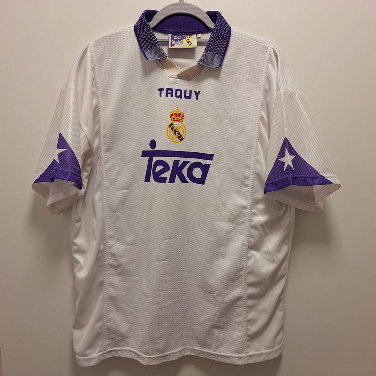 Maillot Vintage Real Madrid 1996-1997 – Sponsor Teka – Taille XL