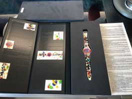 Swatch Watch Uhr Artist Special SAM FRANCIS Armbanduhr