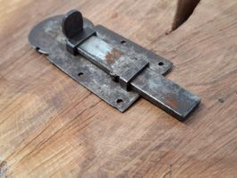 1 antiker Stossriegel, 8.3cm, gerade, Eisen (3622#MBS3)