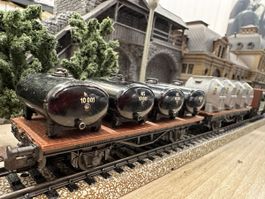 Liliput 3x Behälterwagen