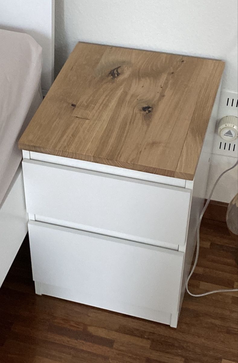 Comodini: 2x Nachttisch IKEA KULLEN mit Eichenplatte – Usato da St. Gallen venduto da syna_99 1